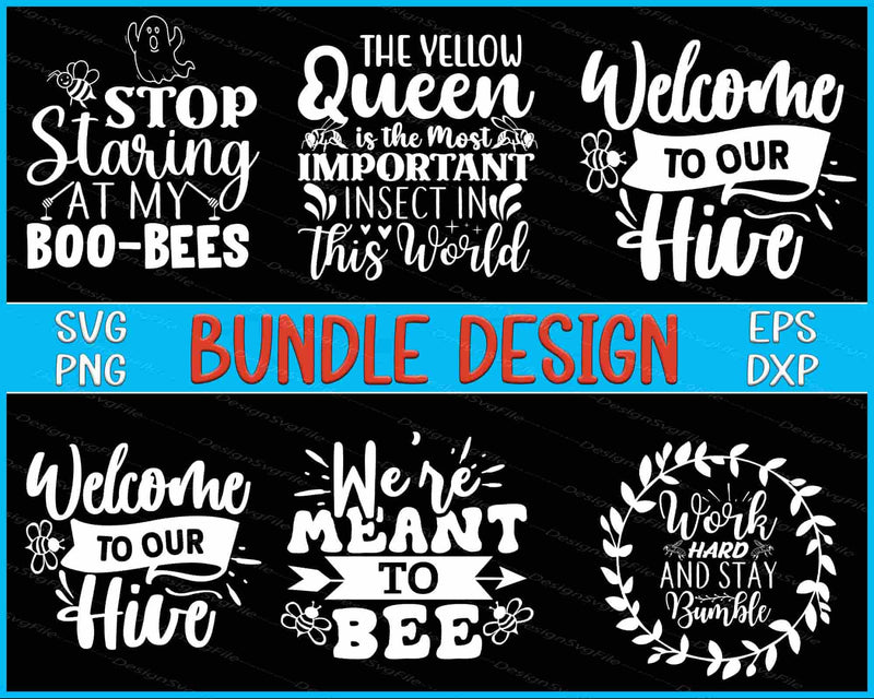 Garden Bundle SVG Bees Plant PNG