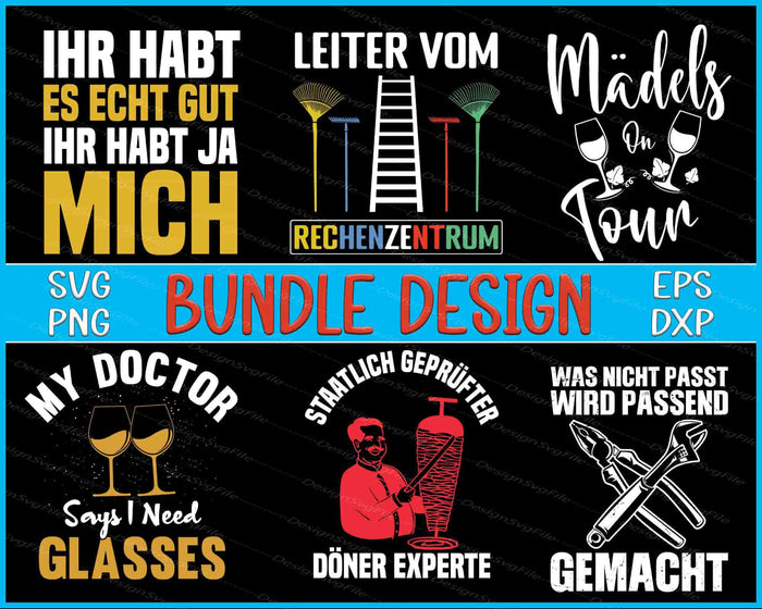 German Bundle SVG, Halloween SVG Drinking PNG