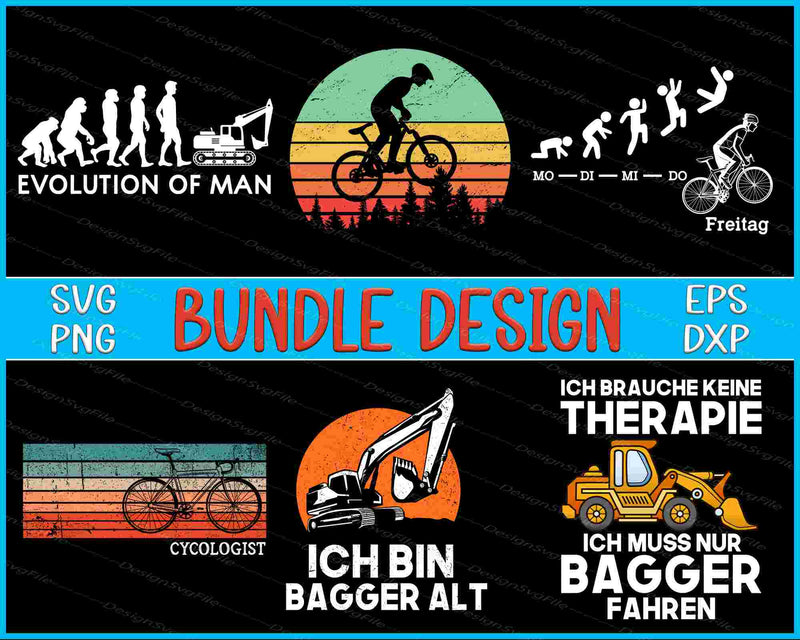 Germany Bundle SVG, Bagger PNG
