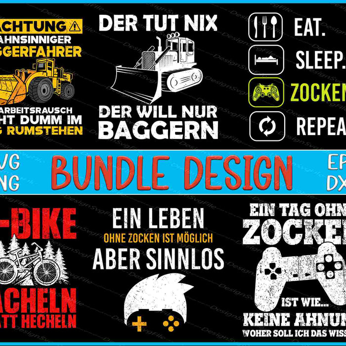 Germany Bundle SVG, Baggerfahrer PNG