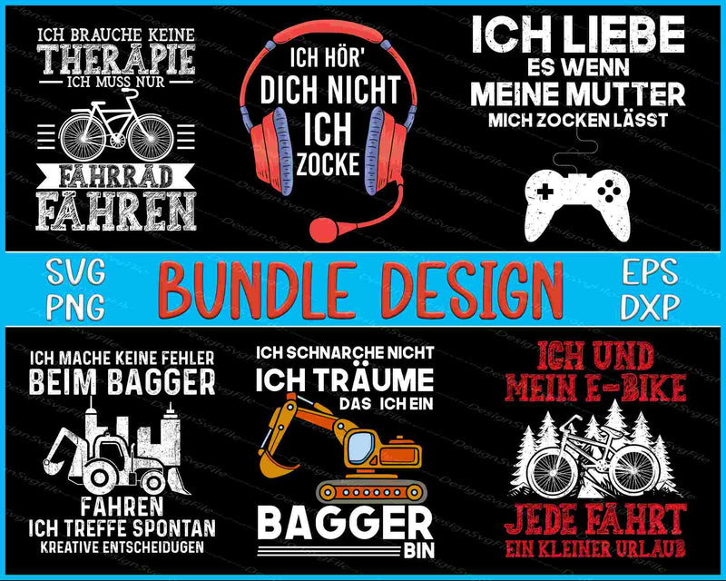 Germany Bundle SVG, E-bike PNG