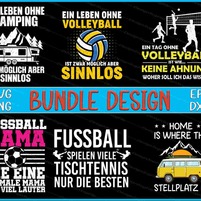 Germany Bundle SVG, Fussball Mama PNG