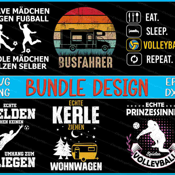 Germany Bundle SVG, VolleyBall PNG