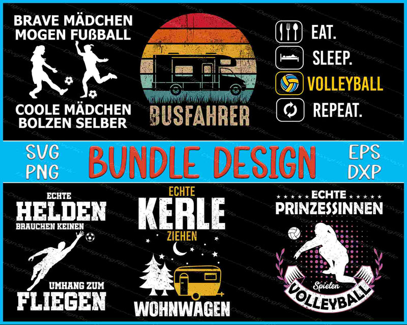 Germany Bundle SVG, VolleyBall PNG