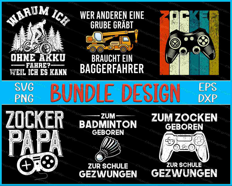Germany Bundle SVG, Zocken PNG