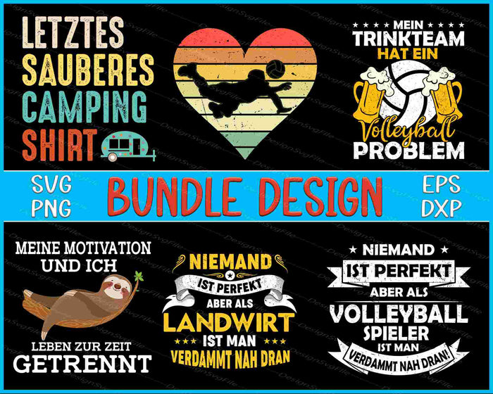 Germany Bundle SVG, love volleyball PNG