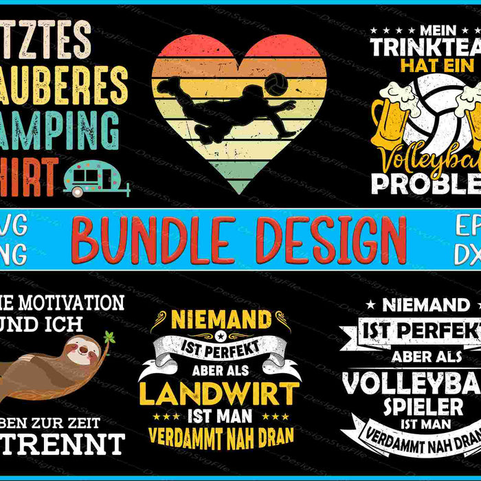 Germany Bundle SVG, love volleyball PNG