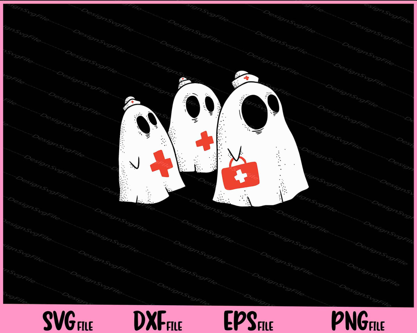 Ghost Nurse Halloween Svg Cutting Printable Files  - Premium Cutting Files in SVG, PNG & EPS Formats - Premium SVG Cutting Files for Crafts