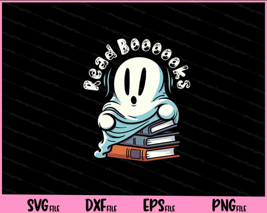 Ghost Reading Books Halloween Svg Cutting Printable Files  - Premium Cutting Files in SVG, PNG & EPS Formats - Premium SVG Cutting Files for Crafts