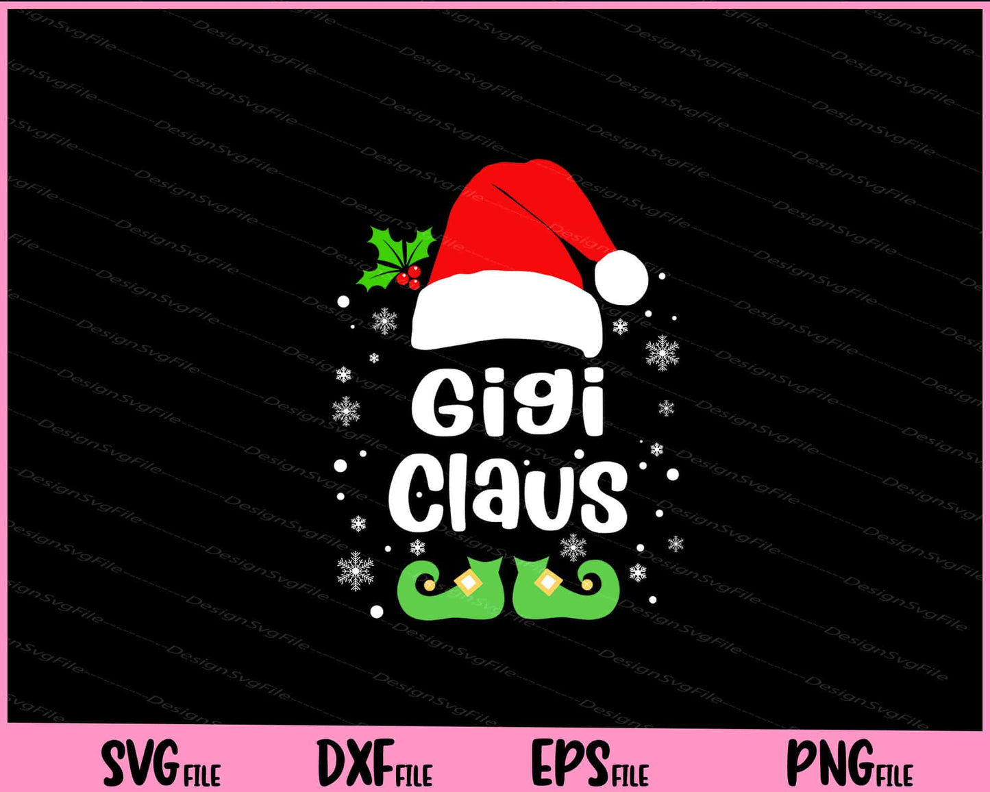 Gigi Claus Christmas Svg Cutting Printable File  - Premium Cutting Files in SVG, PNG & EPS Formats - Premium SVG Cutting Files for Crafts