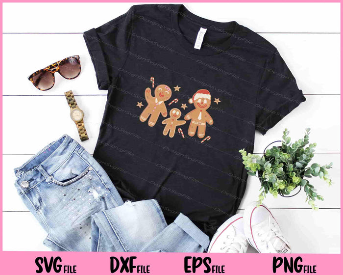 Gingerbread Cookies Christmas Family Svg Cutting Printable Files  - Premium Cutting Files in SVG, PNG & EPS Formats - Premium SVG Cutting Files for Crafts