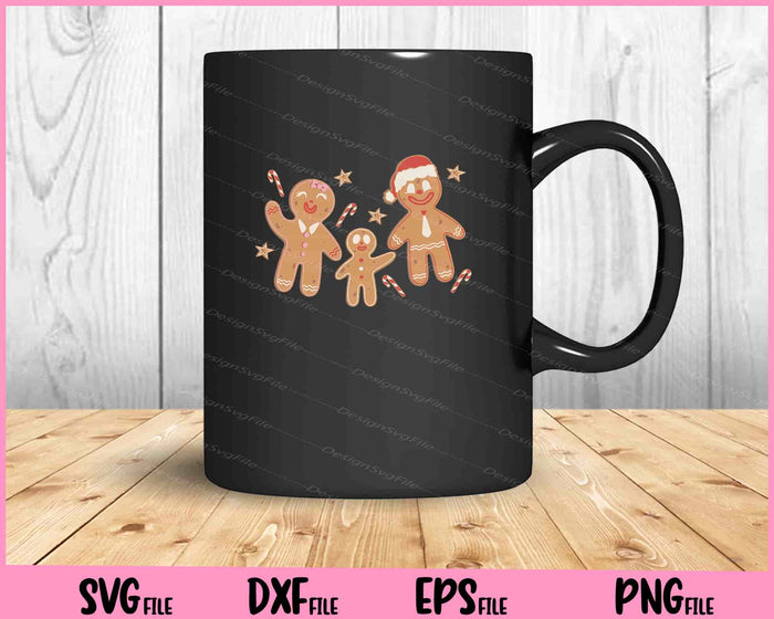 Gingerbread Cookies Christmas Family Svg Cutting Printable Files  - Premium Cutting Files in SVG, PNG & EPS Formats - Premium SVG Cutting Files for Crafts