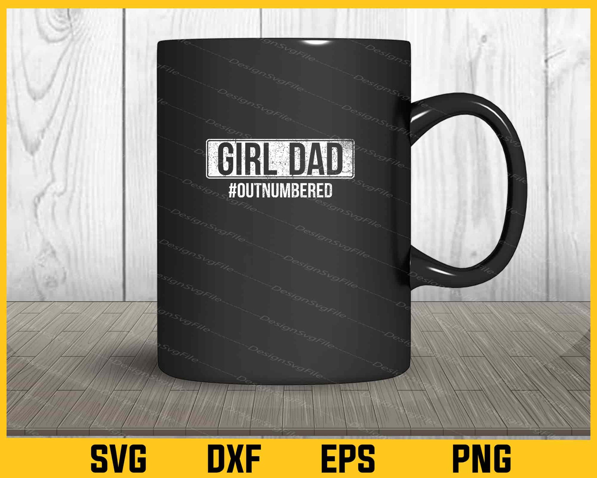 Girl Dad Outnumbered Svg Cutting Printable File  - Premium Cutting Files in SVG, PNG & EPS Formats - Premium SVG Cutting Files for Crafts