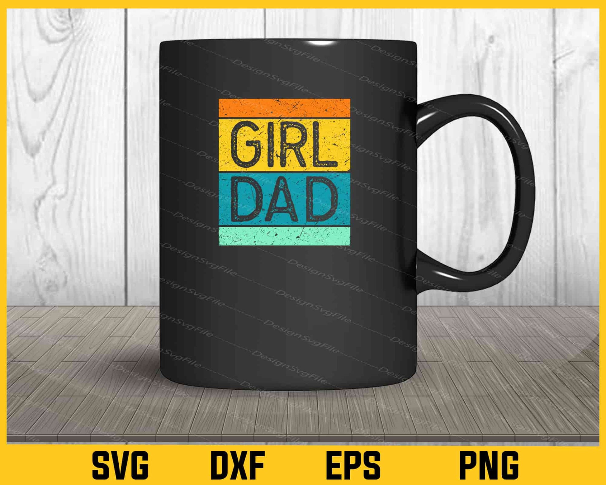 Girl Dad with Daughters Svg Cutting Printable File  - Premium Cutting Files in SVG, PNG & EPS Formats - Premium SVG Cutting Files for Crafts