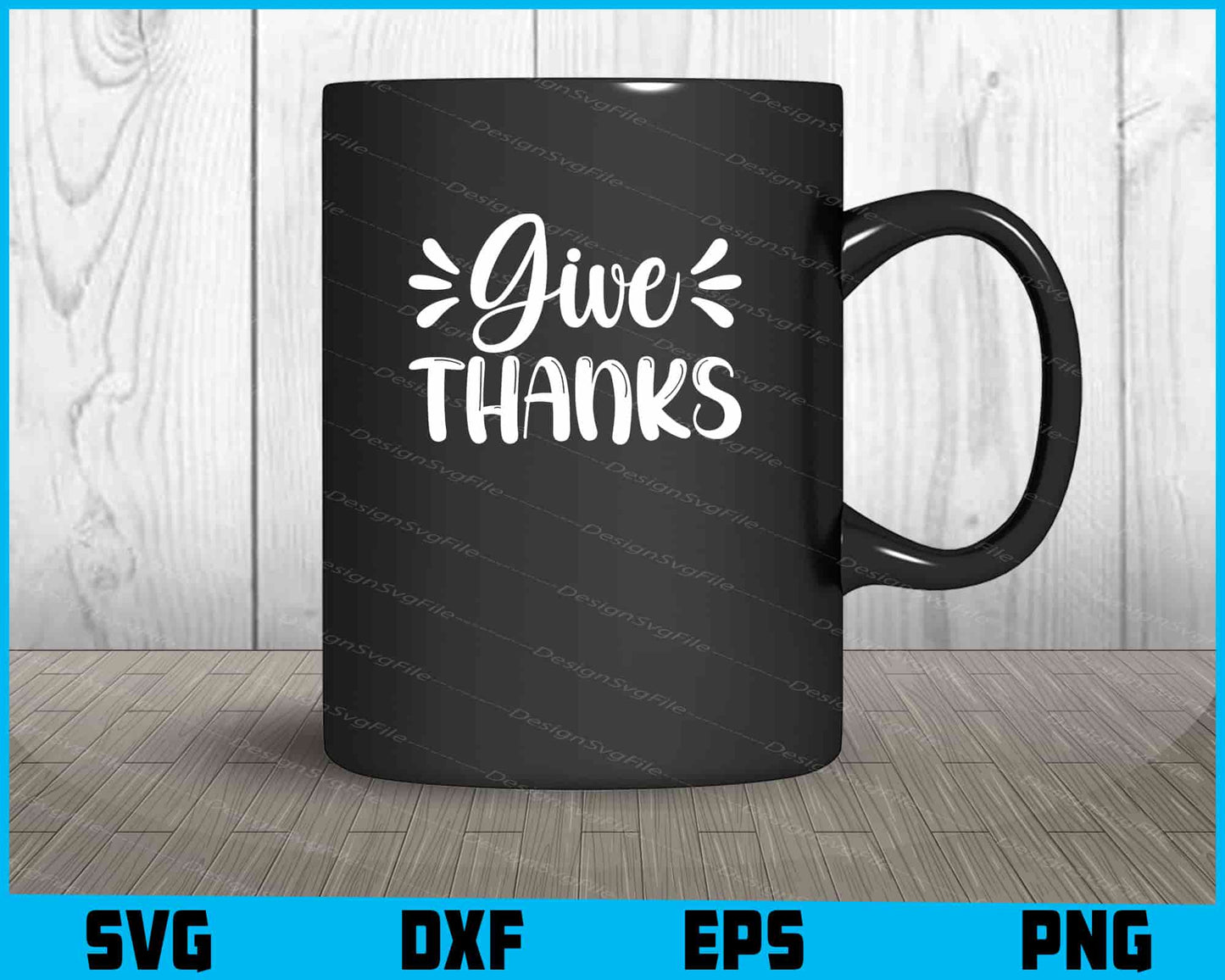 Give Thanks Svg Cutting Printable File  - Premium Cutting Files in SVG, PNG & EPS Formats - Premium SVG Cutting Files for Crafts