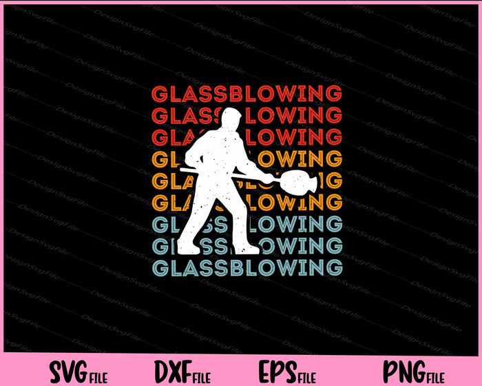 Blowing Bundle SVG, Vintage Glass PNG