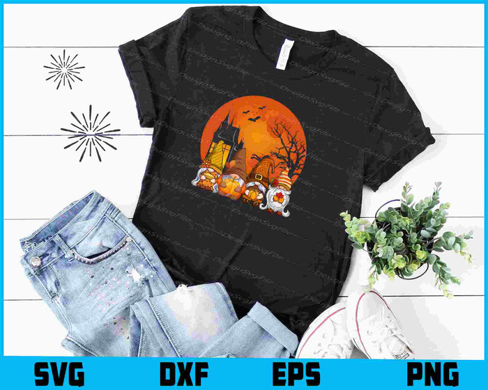 Gnome Witch Halloween Pumpkin SVG