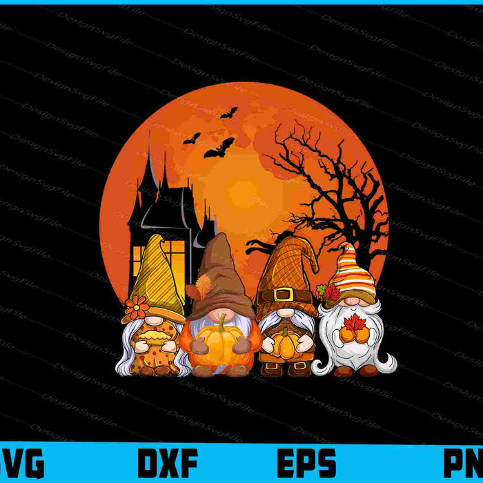 Gnome Witch Halloween Pumpkin SVG