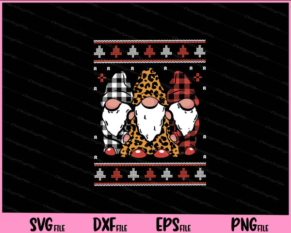 Gnomes In Pyjamas Christmas Sweater svg