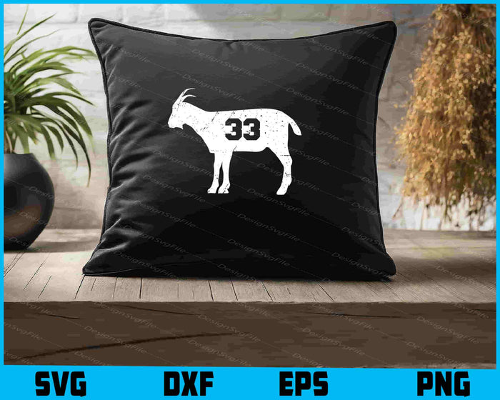 Goat 33 SVG, Vintage Distressed PNG