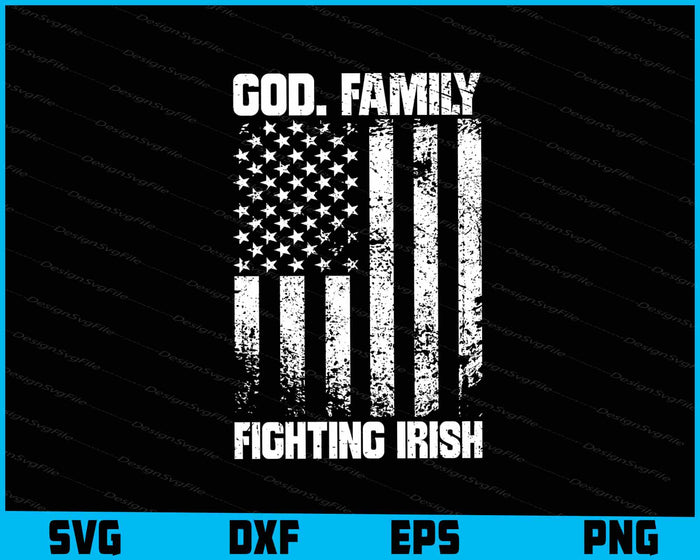 God. Family Fighting Irish SVG