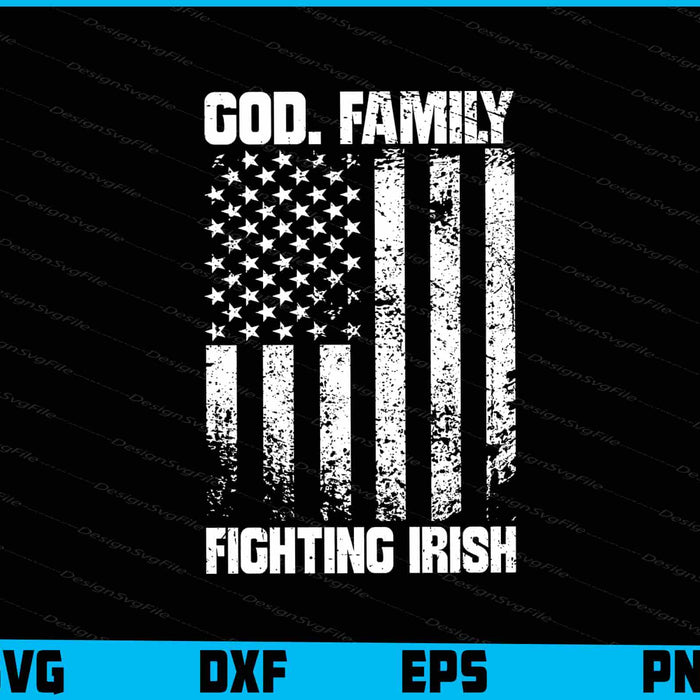 God. Family Fighting Irish SVG