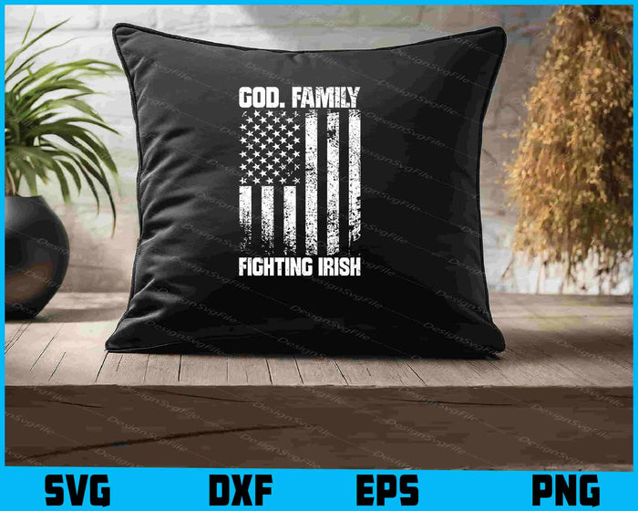 God. Family Fighting Irish SVG