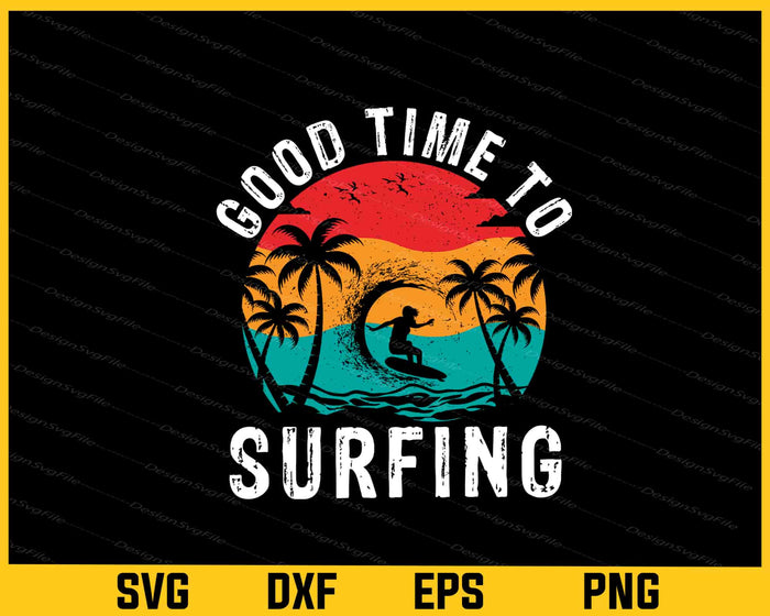 Collection of summer-themed designs with text and graphics on a black background.