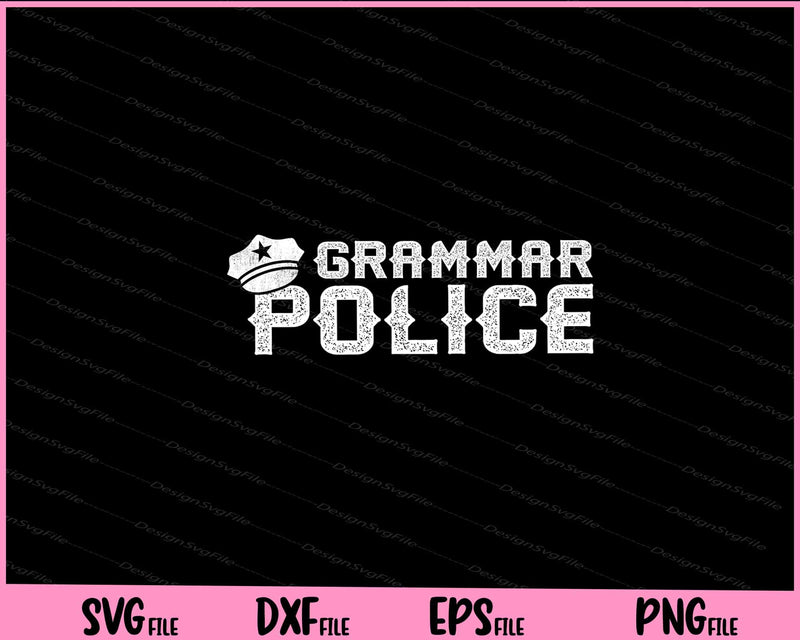 Grammar Police svg