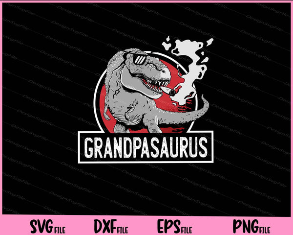 Grandfather T-rex Dinosaur Svg Cutting Printable Files  - Premium Cutting Files in SVG, PNG & EPS Formats - Premium SVG Cutting Files for Crafts