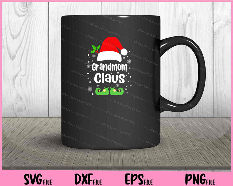 Grandmom Claus Christmas Svg Cutting Printable File  - Premium Cutting Files in SVG, PNG & EPS Formats - Premium SVG Cutting Files for Crafts