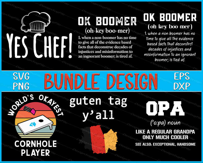 Grandpa Bundle SVG, German Flag PNG