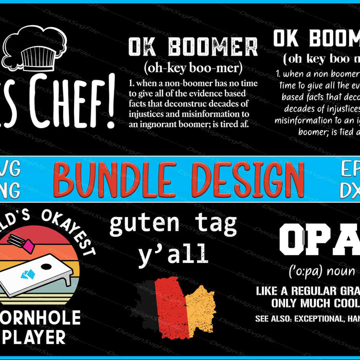 Grandpa Bundle SVG, German Flag PNG