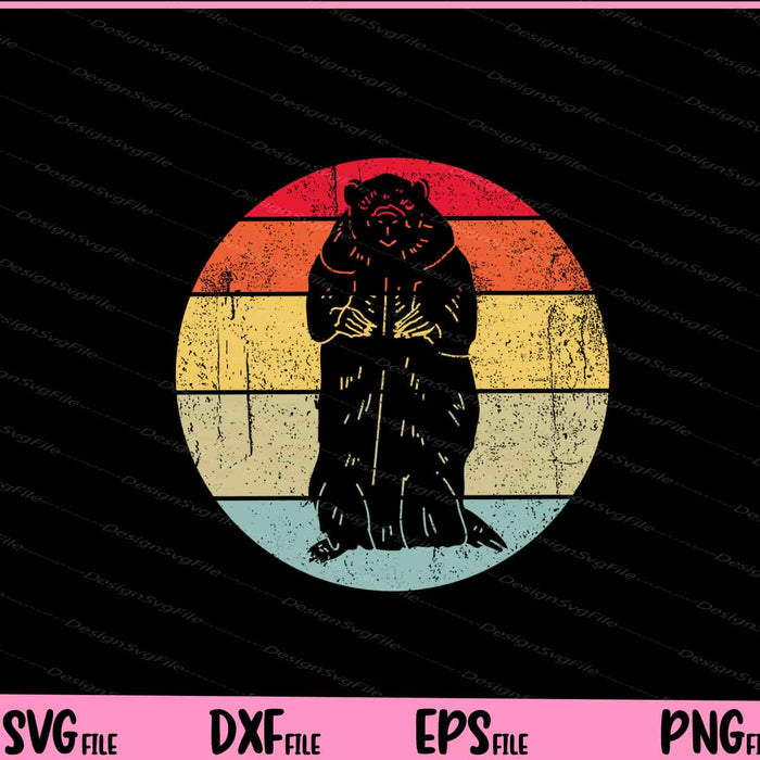 Groundhog Retro - Funny Woodchuck Groundhog Day Svg Cutting Printable Files  - Premium Cutting Files in SVG, PNG & EPS Formats - Premium SVG Cutting Files for Crafts