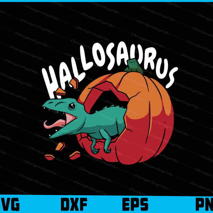 Hallosaurus SVG Dinosaur Pumpkin Halloween