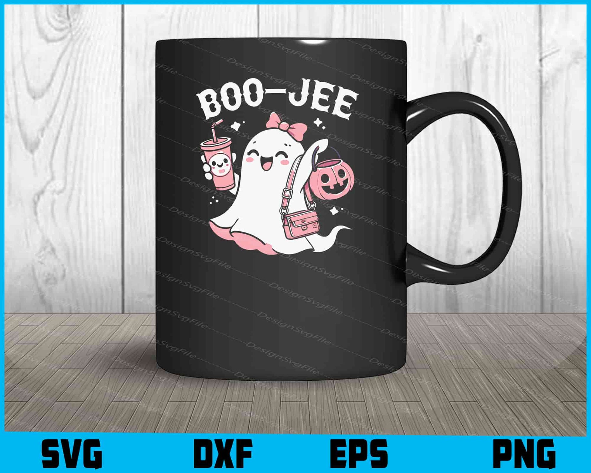 Halloween Boo Jee SVG Boo Ghost PNG Digital Printable File  - Premium Cutting Files in SVG, PNG & EPS Formats - Premium SVG Cutting Files for Crafts