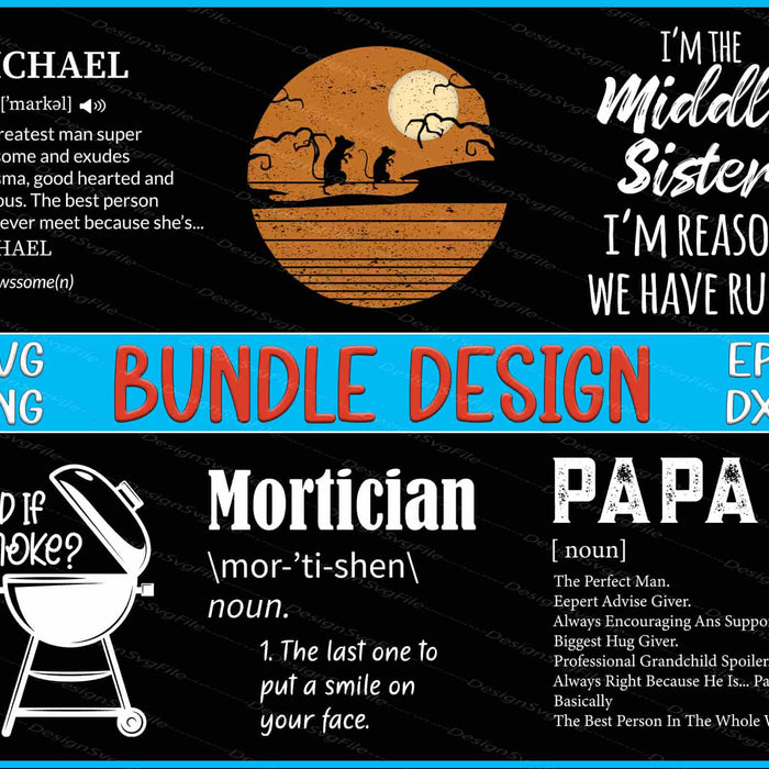 Halloween Bundle SVG, BBQ PNG Daddy