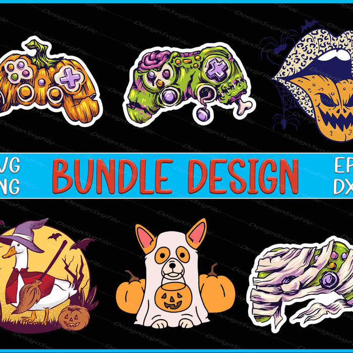Halloween Bundle SVG, Goose PNG
