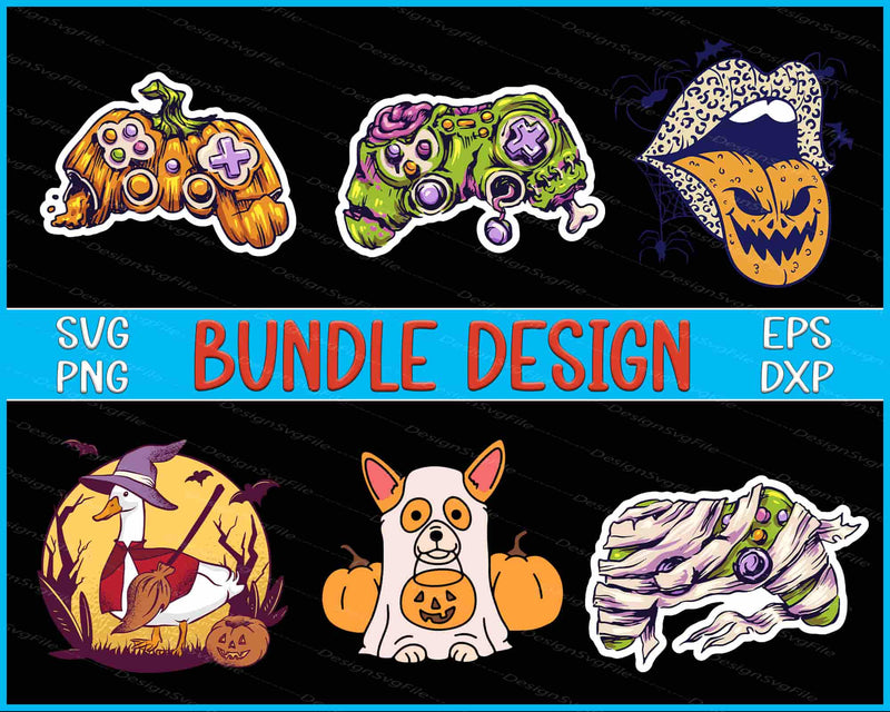 Halloween Bundle SVG, Goose PNG