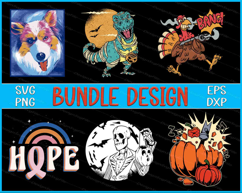 Halloween Bundle SVG, Turkey PNG