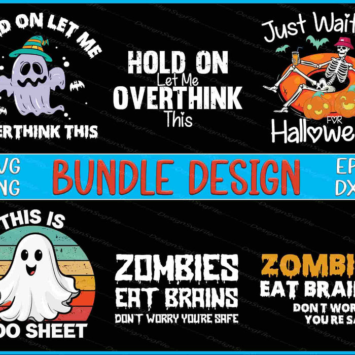 Halloween Bundle SVG, Zombies SVG Boo Halloween PNG