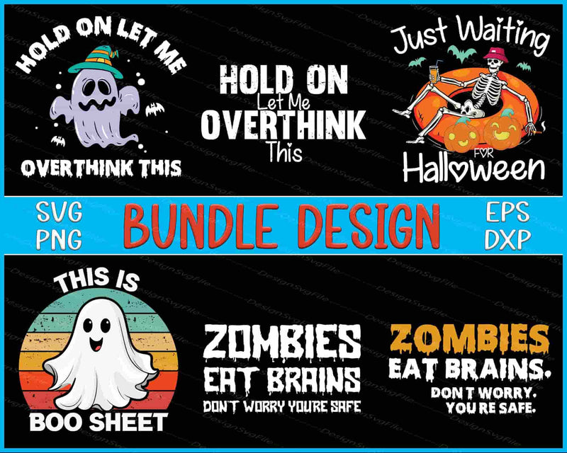 Halloween Bundle SVG, Zombies SVG Boo Halloween PNG