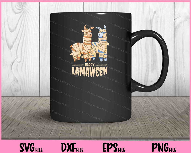 Halloween Cartoon Llamas mug