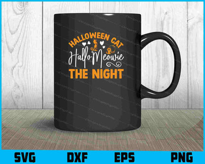 Halloween Cat Halloween The Night Svg Png Design Funny Quotes files  - Premium Cutting Files in SVG, PNG & EPS Formats - Premium SVG Cutting Files for Crafts