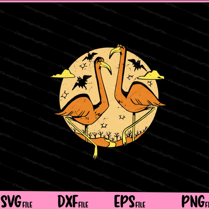 Halloween Flamingos Funny Svg Cutting Printable Files  - Premium Cutting Files in SVG, PNG & EPS Formats - Premium SVG Cutting Files for Crafts