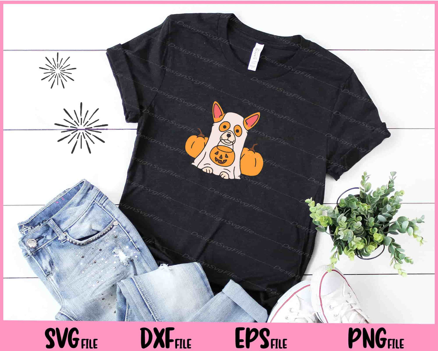 Halloween Ghost Corgi Dog Svg Cutting Printable Files  - Premium Cutting Files in SVG, PNG & EPS Formats - Premium SVG Cutting Files for Crafts