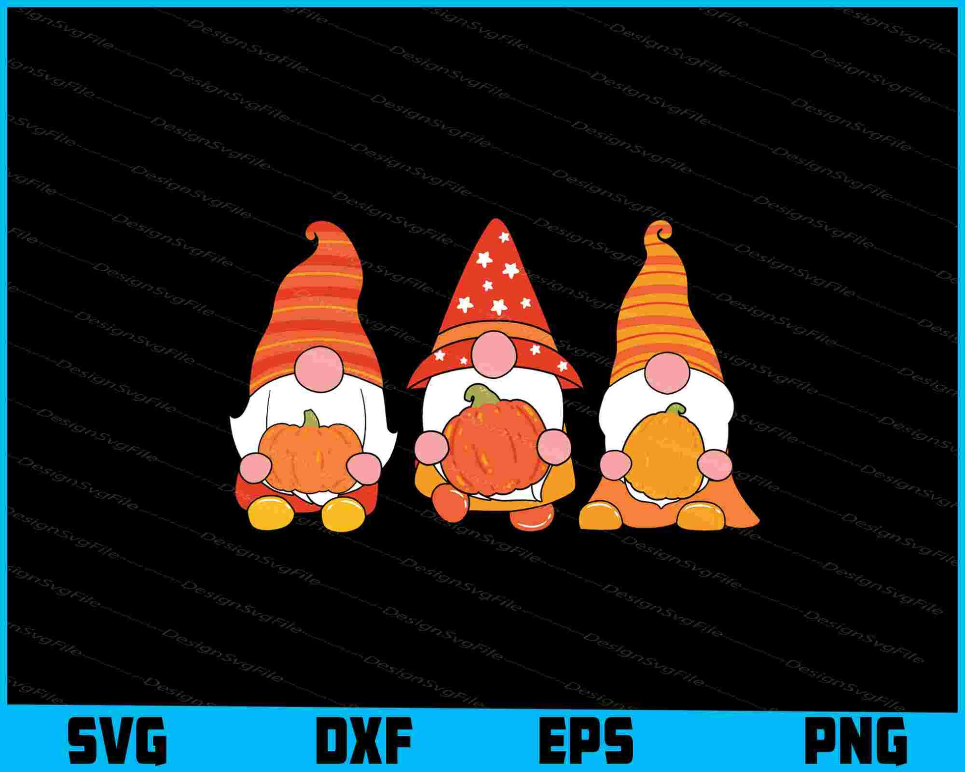 Halloween Gnomes Autumn SVG PNG Printable File  - Premium Cutting Files in SVG, PNG & EPS Formats - Premium SVG Cutting Files for Crafts