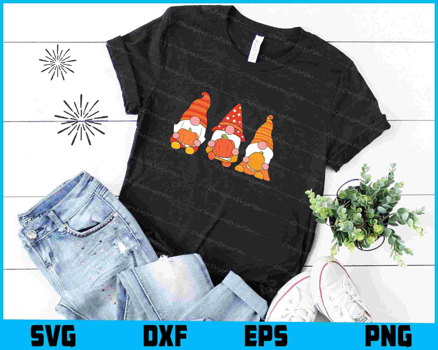 Halloween Gnomes Autumn SVG PNG Printable File  - Premium Cutting Files in SVG, PNG & EPS Formats - Premium SVG Cutting Files for Crafts