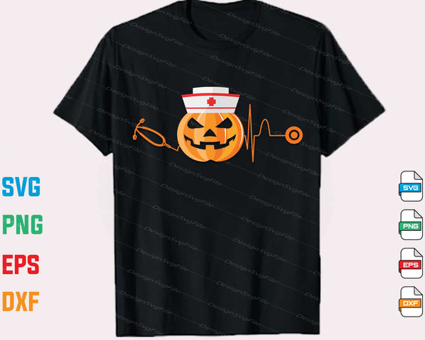 Halloween Heartbeat Nurse t shirt