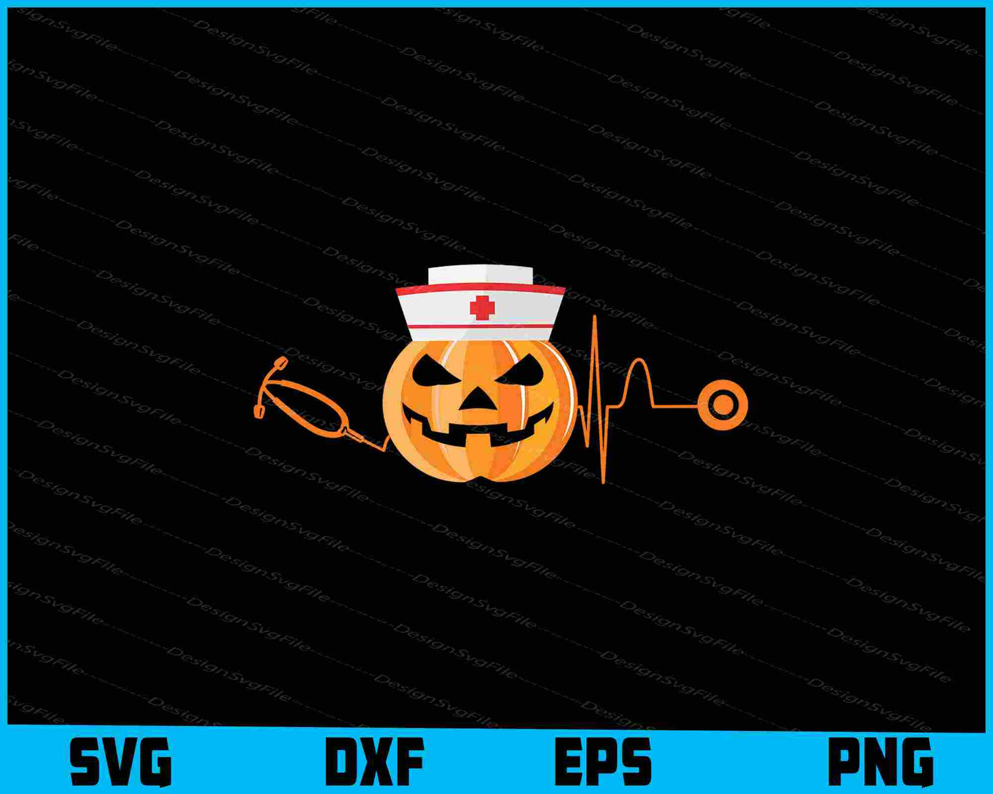 Halloween Heartbeat Nurse SVG Cutting Printable File